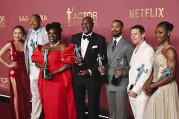 The film "Sinners" and the series "The Studio" triumphed at the Acting Awards
