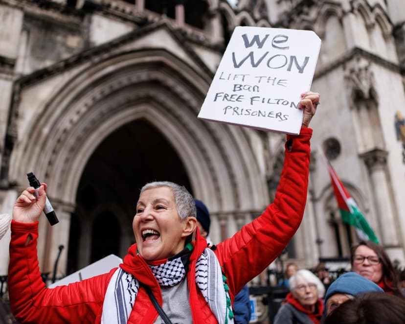 Arrested retirees ‘vindicated’ by ruling against Palestine Action proscription
