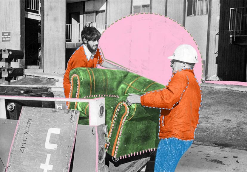 Stranger's Kindness Helps Woman Move Couch