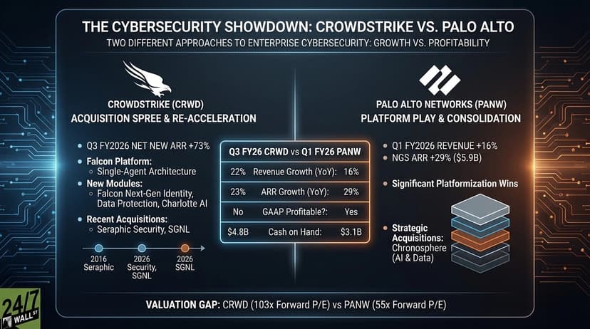 Cybersecurity Firms CrowdStrike and Palo Alto Engage in Platform Competition