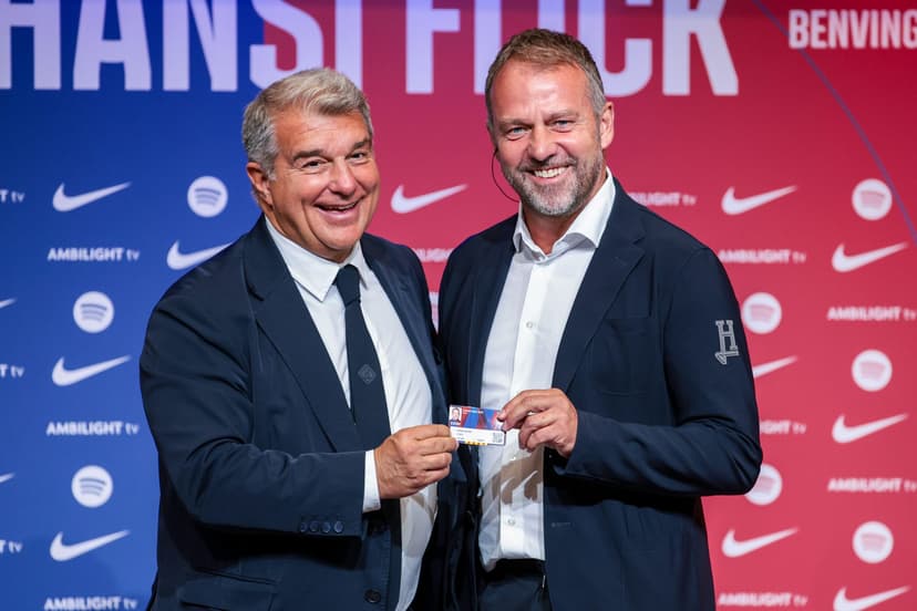Hansi Flick has already signed his support for Laporta in upcoming Barcelona elections