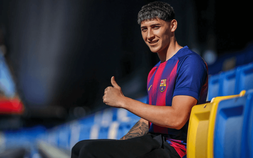 Barcelona’s 19-year-old January arrival trains with first team after injury blows
