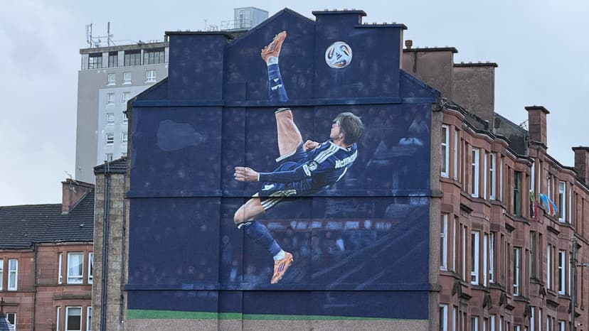 McTominay's Overhead Kick Immortalized in Glasgow Mural
