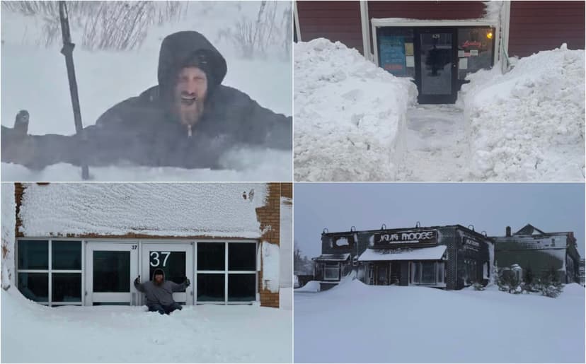 Minnesota's North Shore Buried Under Three Feet of Snow