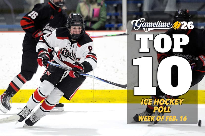 GametimeCT 2026 Top 10 Ice Hockey Poll: No. 1 vs. No. 2 Matchup Ahead
