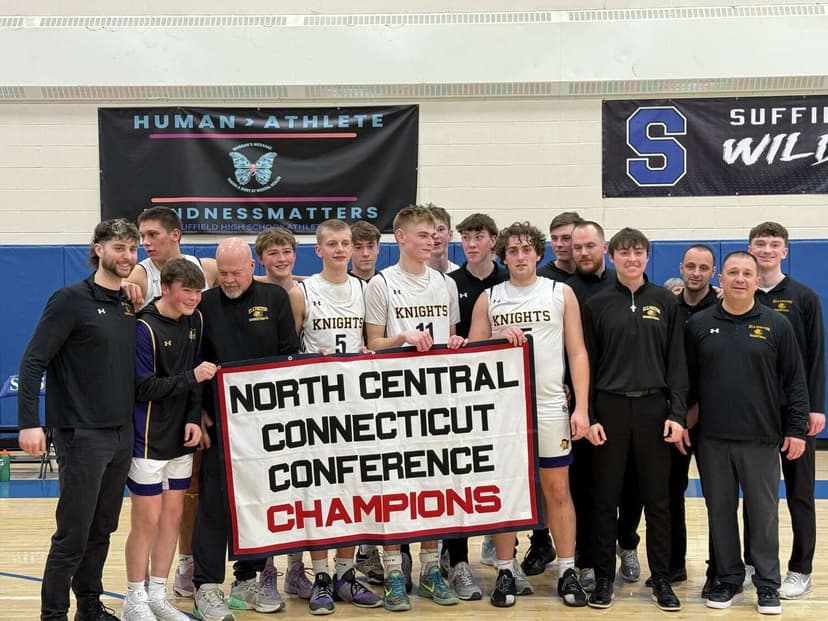 Ellington boys basketball tops Granby Memorial for second-straight NCCC tournament title