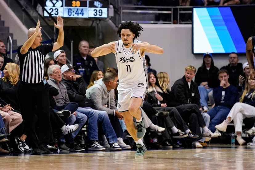 UCF basketball stuns ranked BYU in late-night Big 12 game