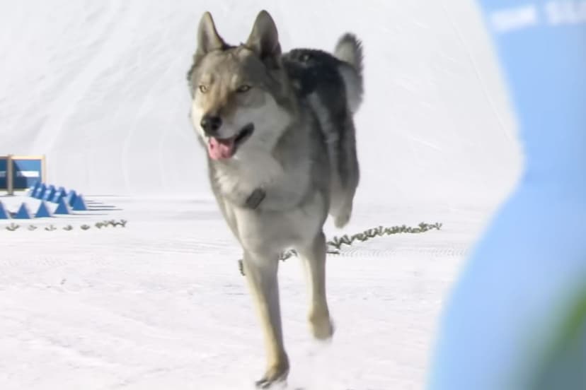 Wolfdog Nazgul Steals Show at 2026 Winter Olympics Race