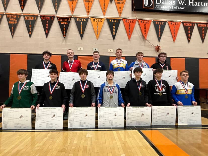 Four Erie County High School Wrestlers Win District 10 Titles