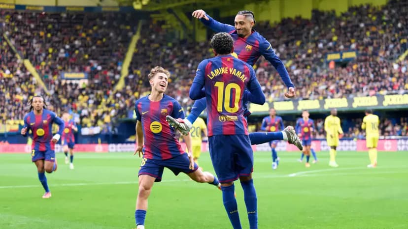 Barça – Villarreal: Lamine Yamal strikes twice, 2-0 at halftime!