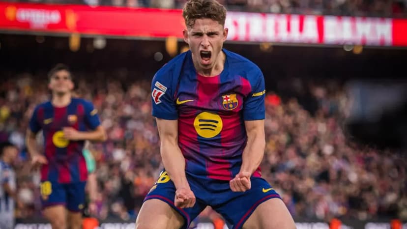 FC Barcelona's Fermín López Scores Stunning Goal Against Levante