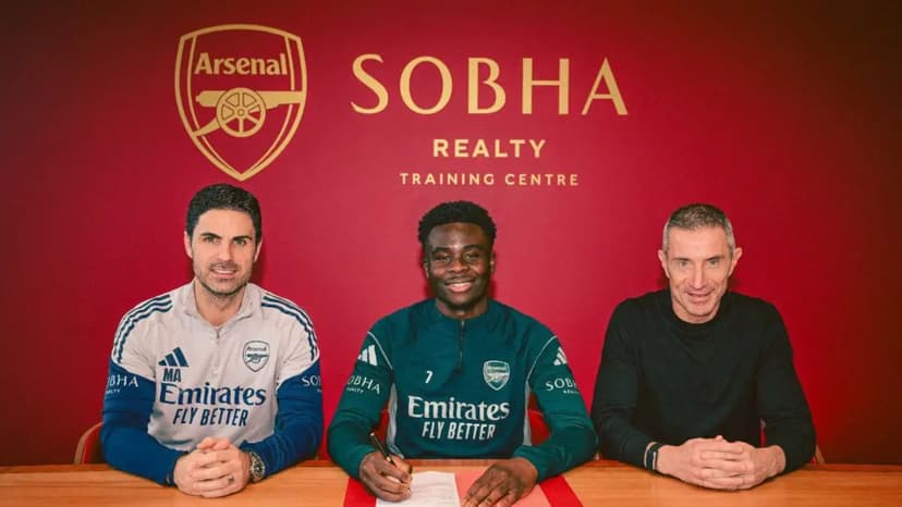 Arsenal Star Bukayo Saka Extends Contract