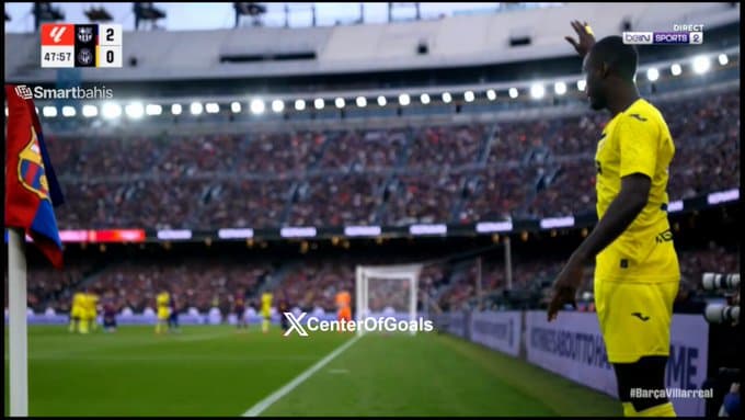 WATCH: Villarreal get goal back against Barcelona four minutes into second half