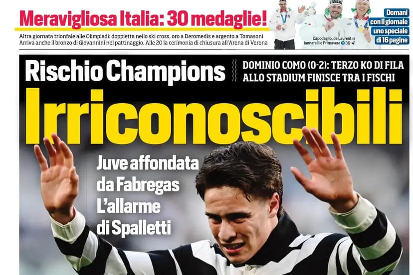 Today’s Papers: Juventus unrecognisable, Inter flying, Italy golden land