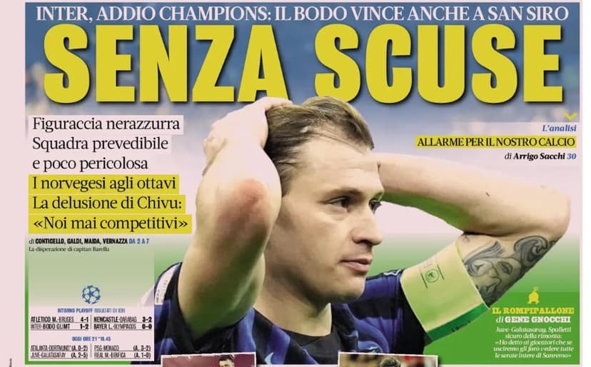 Today’s Papers – Inter have no excuses, Juventus need a miracle