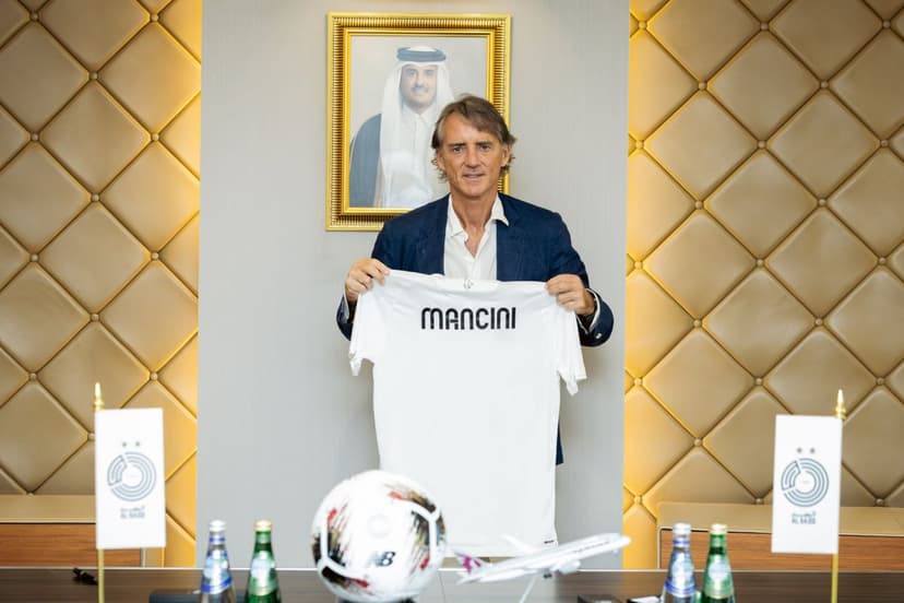 Mancini temporarily steps down as Al-Sadd coach due to Qatar flight ban