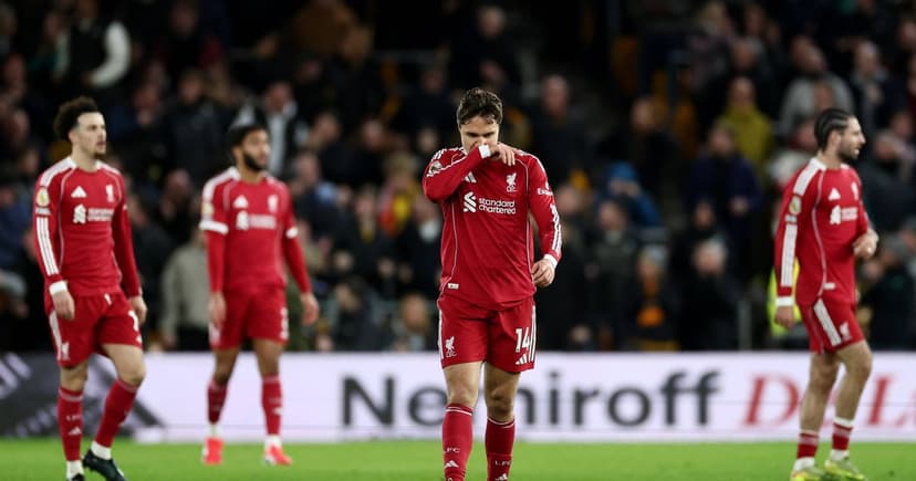 Arne Slot: Liverpool’s loss at Wolves ‘sums up our season’ as Reds undone by 90th-minute blow