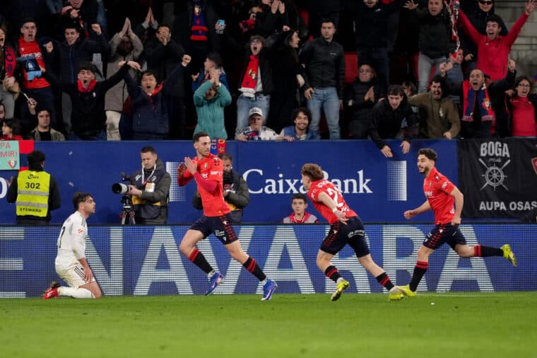 Osasuna Stuns Real Madrid, Giving Barcelona Title Advantage