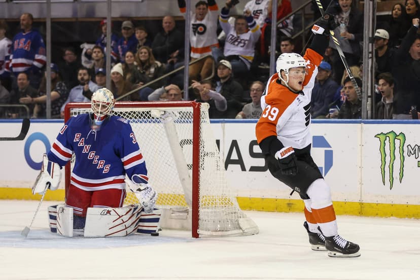 Rangers return from break, blow 2-goal lead, lose 3-2 in OT to Flyers