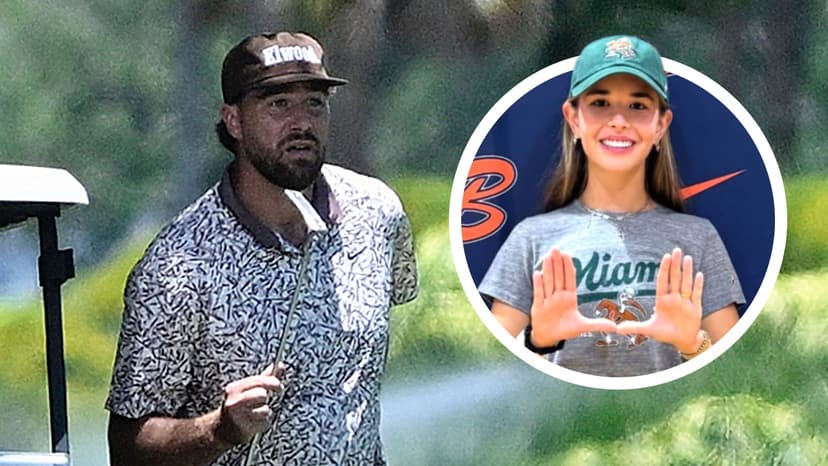 Travis Kelce Hangs With President Donald Trump’s Granddaughter Kai During Golf Outing