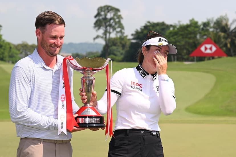Hannah Green wins in Singapore with husband on the bag, now changes goals for rest of year