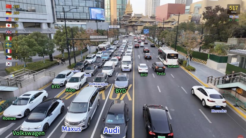 Man Observes High EV Adoption in Wealthy Chinese City