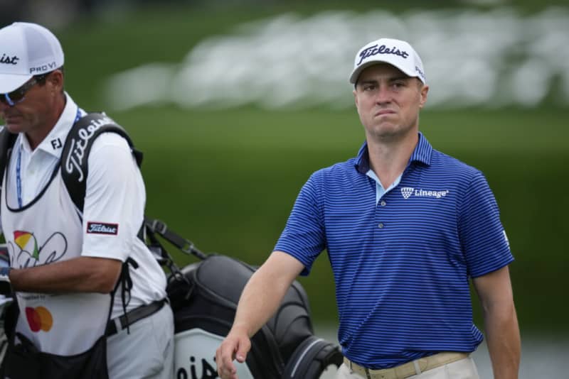 What Justin Thomas told his caddie on the final hole on day one at Bay Hill
