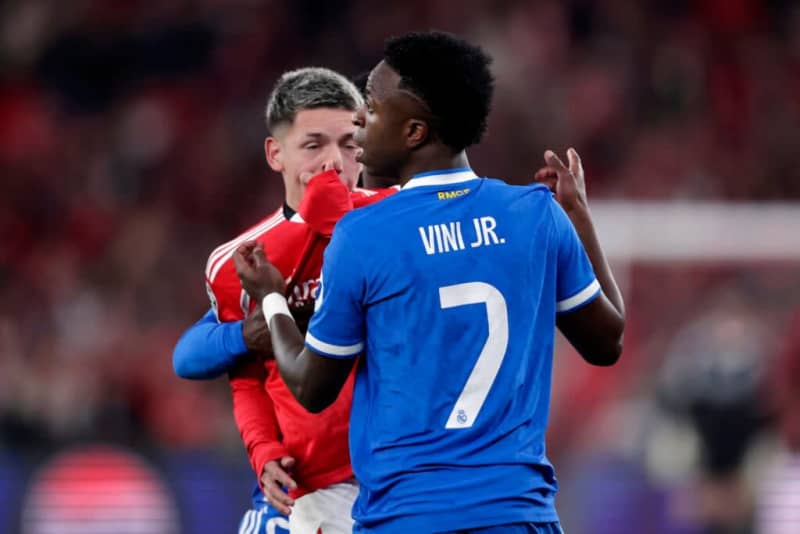 Benfica’s Gianluca Prestianni’s viral reaction to Vinicius Jr.’s missed penalty in UCL explained