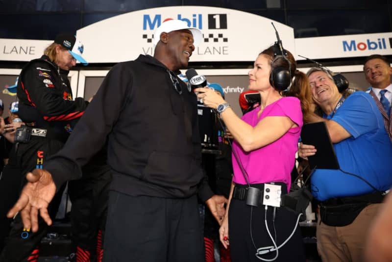 Michael Jordan has done more interviews with Fox Sports for NASCAR than NBC Sports for NBA