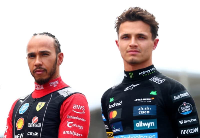 Lando Norris confident Lewis Hamilton will be competing at the front again with Ferrari in 2026