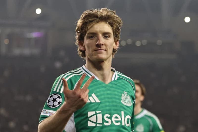 Anthony Gordon Sets Records with Four Goals in Champions League