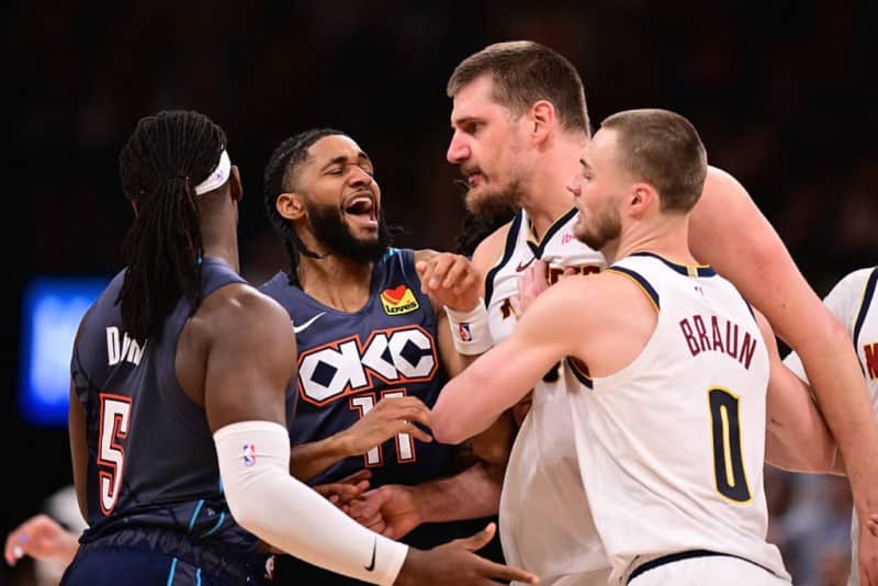 Nikola Jokic explains why he gave a ‘necessary reaction’ to Lu Dort’s cheapshot at him