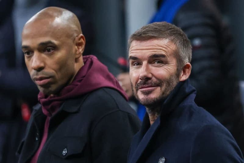David Beckham’s reaction to Thierry Henry’s insane transformation is going viral