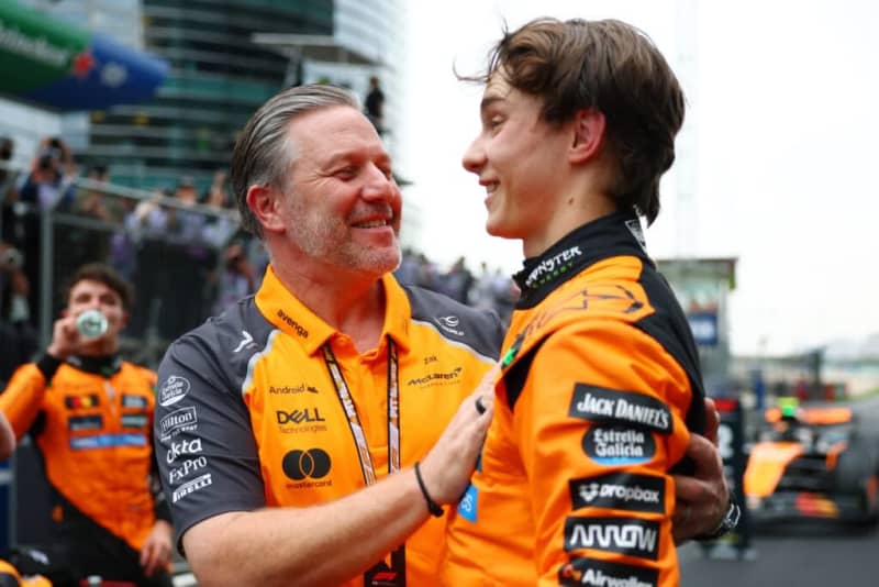 Oscar Piastri admits to Zak Brown he quietly enjoyed Lando Norris’ DNF during McLaren title fight
