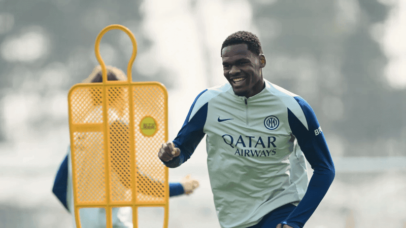 Nerazzurri in training ahead of the derby