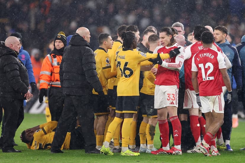 Arsenal and Wolves Face Disciplinary Action After Full-Time Brawl