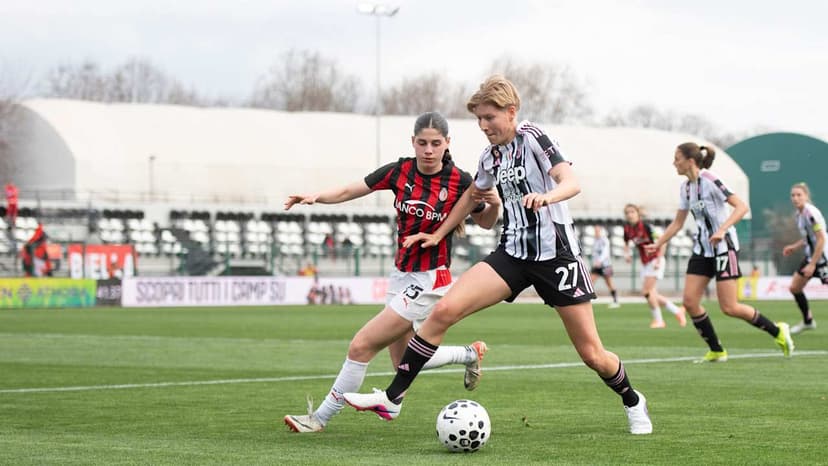 KYVÅG SENDS AC MILAN INTO THE LEAD, BEATING JUVENTUS 1-0