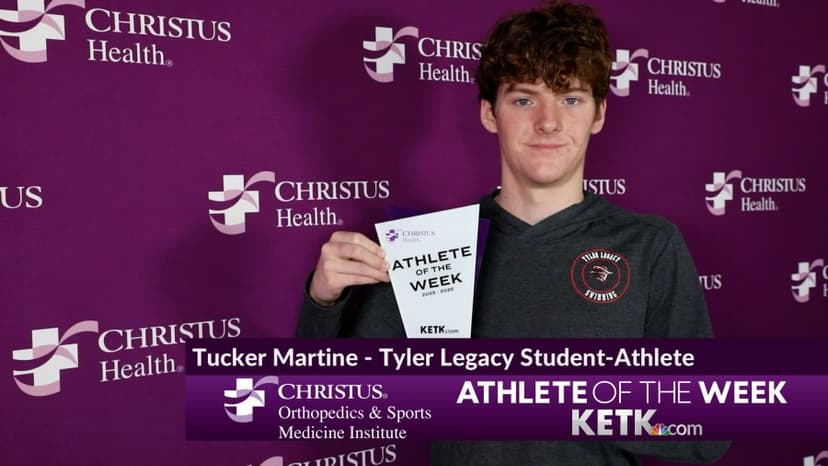 Tucker Martine: CHRISTUS Orthopedics and Sports Medicine Institute Athlete of the Week