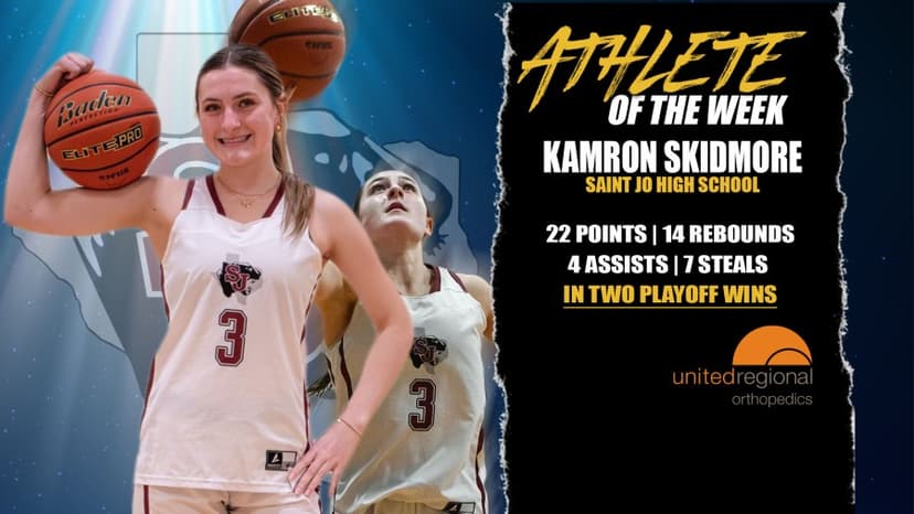 Athlete of the week: Kamron Skidmore | Saint Jo – February 23, 2026