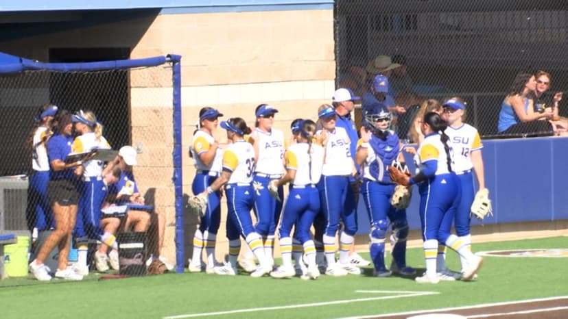 HIGHLIGHTS: No. 8 Angelo State softball puts on a clinic at home against Dustdevils