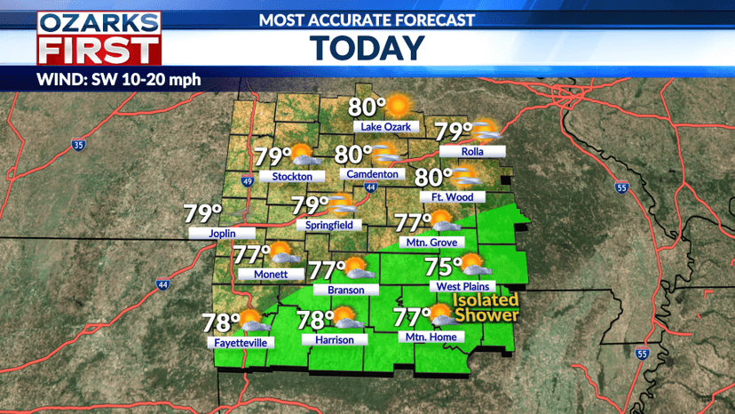 Warm and Sunny Monday Followed by Stormy Tuesday Night Forecast