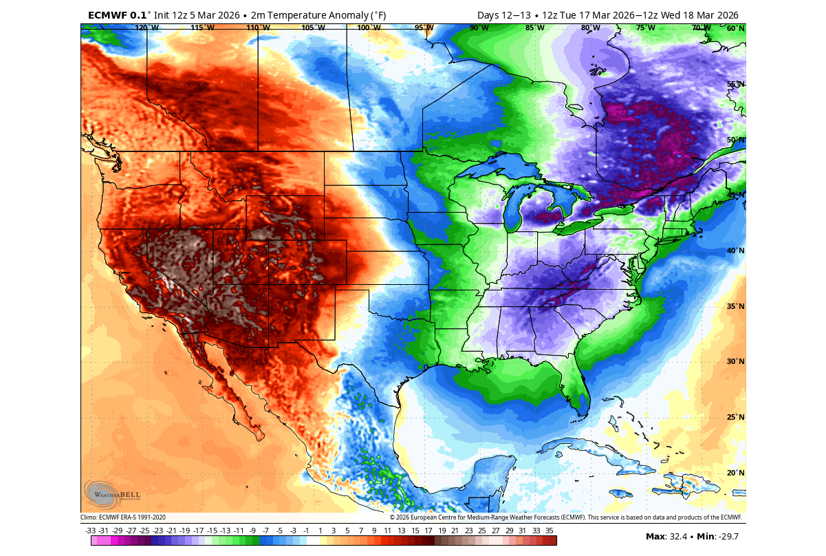 Polar Vortex Split Threatens Northeast with Brutal Cold