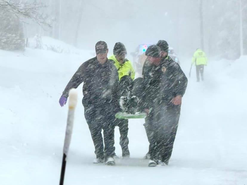 Person injured in snowblower accident, ambulance stuck in snow in Mass. town amid blizzard