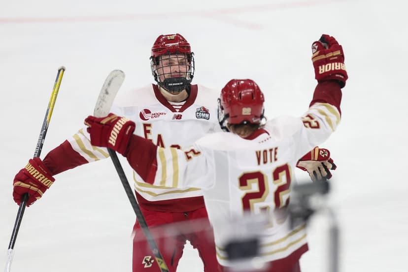 Bruins Prospect's Hat Trick Leads Boston College Past UConn