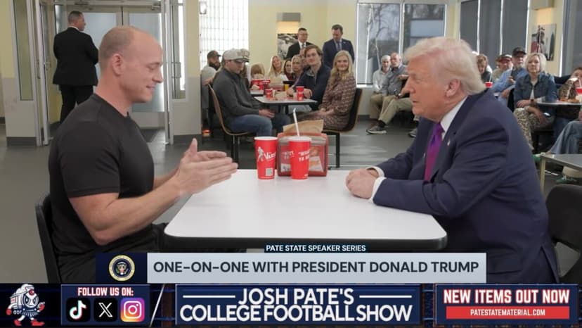 College Football Podcaster Unlists Trump Interview from His YouTube Channel Amid Heavy Blowback