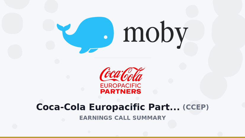 Coca-Cola Europacific Partners PLC Q4 2025 Earnings Call Summary