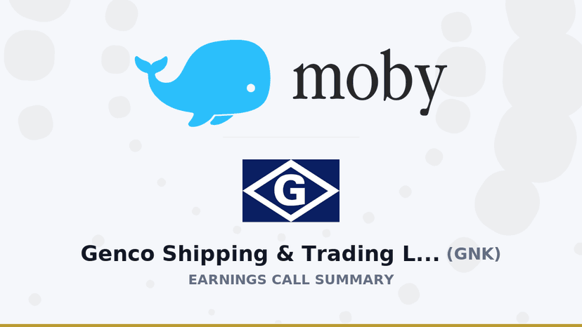 Genco Shipping & Trading Limited Q4 2025 Earnings Call Summary