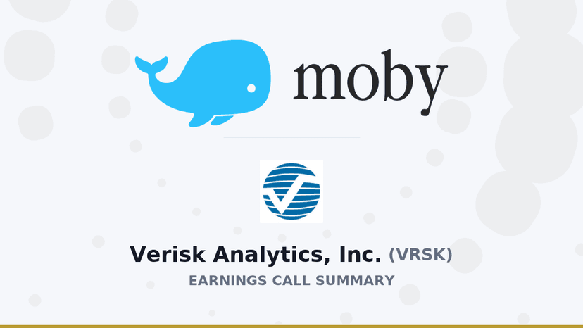 Verisk Targets 2026 Revenue and Launches Share Repurchase