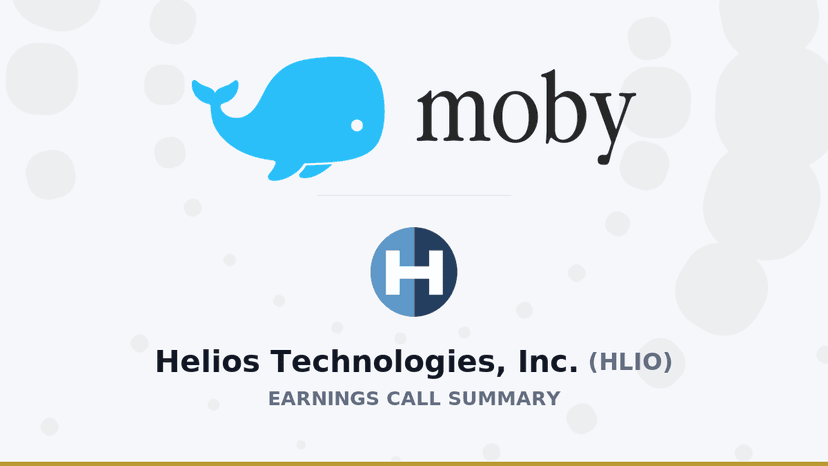 Helios Technologies Q4 2025 Earnings Call Summary