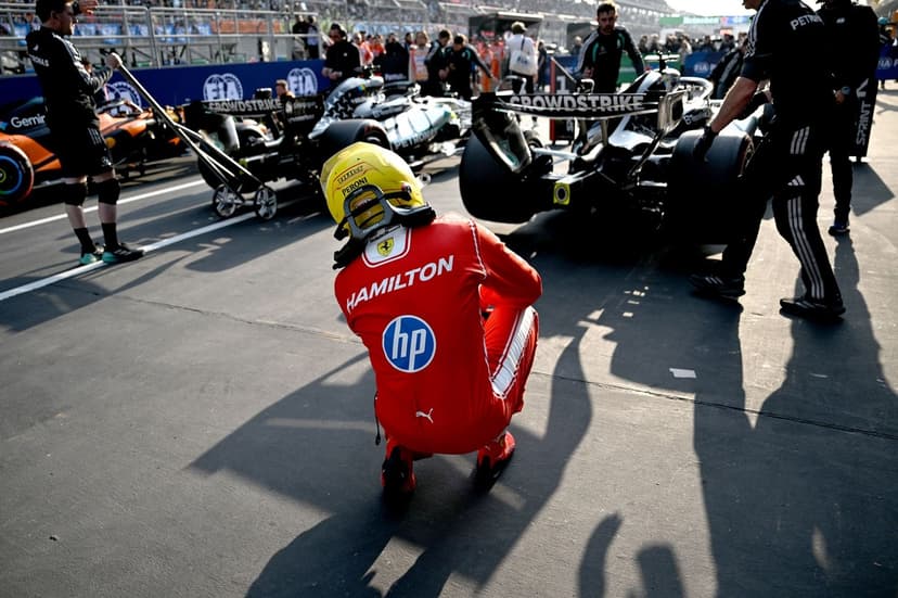 Lewis Hamilton crowned "worthy successor to Inspector Seb" after viral Mercedes moment